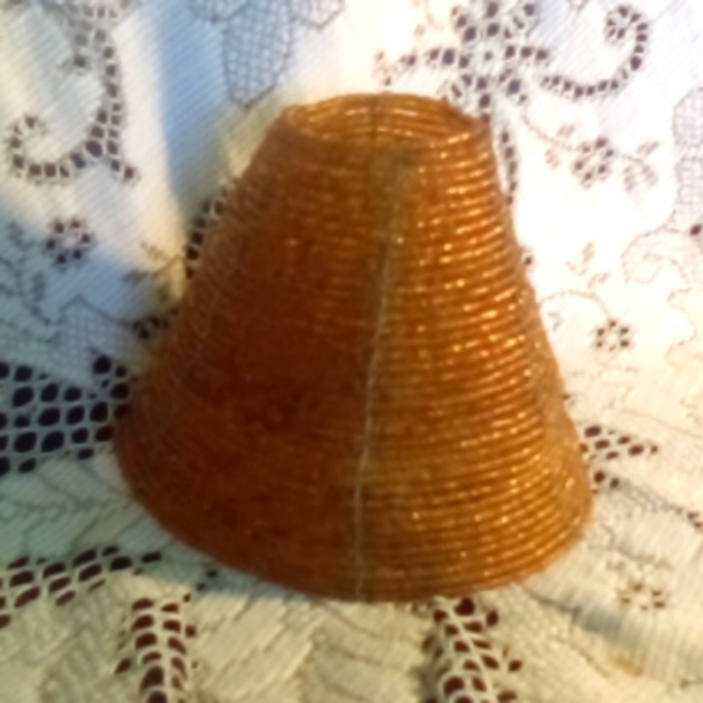 Vintage boho Beaded lampshade